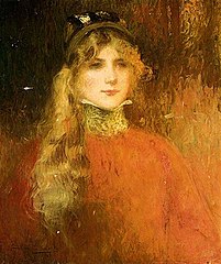 Jeune femme en rouge (1903), localisation inconnue.