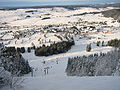 Vue du haut des pistes.