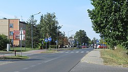 Kolejarzy Street (Railwayman's Street in village