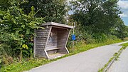 Bushaltestelle Maasbüll, Wesebyfeld, Fahrtrichtung Flensburg