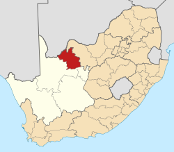 Location in South Africa