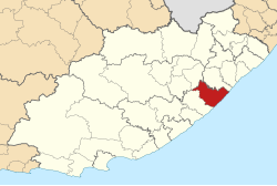 Location in the Eastern Cape