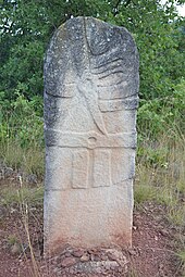 Copie de la statue-menhir de Saumecourte no 1