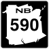 Route 590 marker