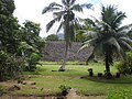 Garden view of ceremonial platform