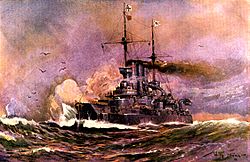 SMS Preußen maalauksessa (1906)