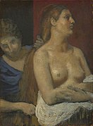 Pierre Puvis de Chavannes, A Maid Combing a Woman's Hair, NG3267