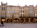 The Saint-Louis square with its vaulted gallery and arches was the site for money changers and the Lombards.