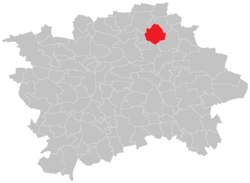 Location of Letňany in Prague