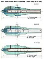 The 3 Marks of 6½ ton gun