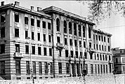 The Post Office on Obana Kulina, gutted by Serb incendiary shells.