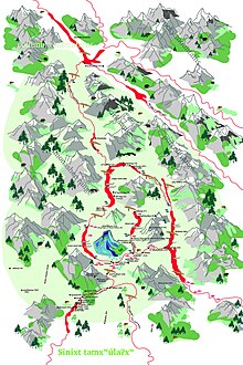 Sinixt territory map