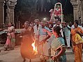 Processional deity going around the prakara