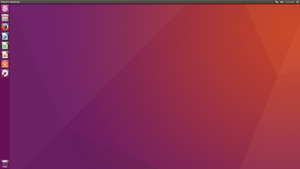 Screenshot von Ubuntu 16.04 „Xenial Xerus“ mit Unity 7.4