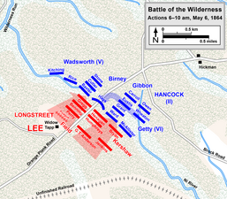 6–10 a.m., May 6. Longstreet counterattacks