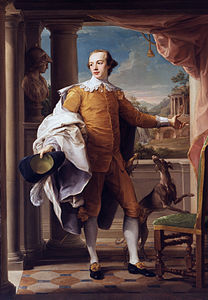 Pompeo Batoni (1708–1787) Portrait of Sir Wyndham Knatchbull-Wyndham with a whippet
