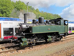 Locomotive à voie normale type 020+020T Henschel, en service sur le Train Thur Doller Alsace.