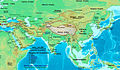 نقشهٔ آسیا در سدهٔ یکم پیش از میلاد