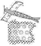 Drawing from Brush's aircraft patent application