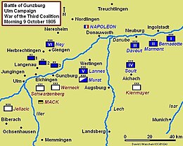 Description de l'image Battle of Gunzburg 1805 Campaign Map.JPG.