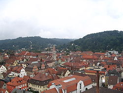 Schwäbisch Gmünd viewed from the Kings Tower (Königsturm)