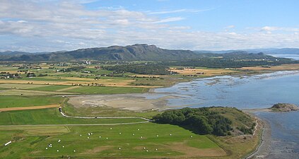 Ön Bruholmen i Ørland.