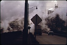 Air pollution, Cleveland, OH, 1973, Frank John Aleksandrowicz