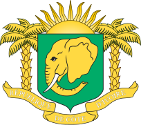 Escudo de armas de Costa de Marfil (1964 - 1997)