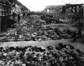 Aftermath of the British bombing raid of 3 and 4 April 1945 that destroyed the Boelcke-Kaserne[a]