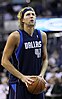 Dirk Nowitzki of the National Basketball Association's Dallas Mavericks