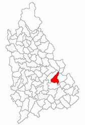 Location in Dâmbovița County