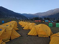 Camping for the participants of Everest Trail Marathon 2018