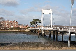 Forton Lake Millennium Bridge i Gosport år 2019