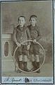 Two French boys wearing knickerbockers, 1900