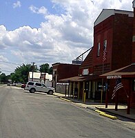 A portion of the Greentop downtown business district.