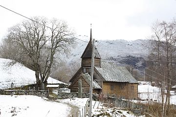 Winter view of the church