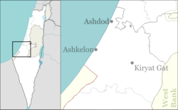 Masu'ot Yitzhak is located in Ashkelon region of Israel