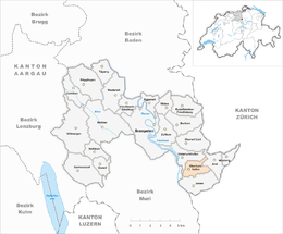 Oberlunkhofen – Mappa