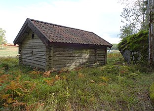 Kramphults pörte, i gavelspetsen syns rökhålet