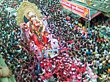 Procession of Lalbaugcha Raja in Mumbai