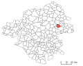 Situation de la commune de Teillé dans le département de la Loire-Atlantique.