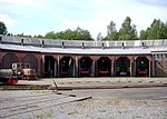 Ljungströmslok stationerade vid Grängesbergsbanornas Järnvägsmuseum.