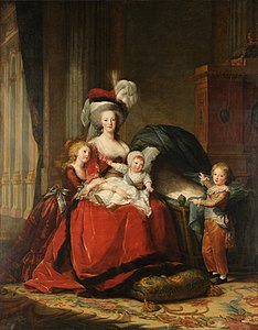 Marie Antoinette and Her Children, by Élisabeth Vigée Le Brun