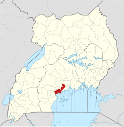 District location in Uganda