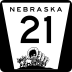 State Highway 21 marker