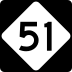 North Carolina Highway 51 marker