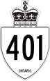 Highway 401 marker