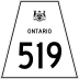 Highway 519 marker