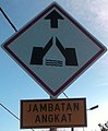 Drawbridge sign in Terengganu