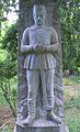 Life-size statue for the Oskar Poensgen family grave by sculptor August Kraus